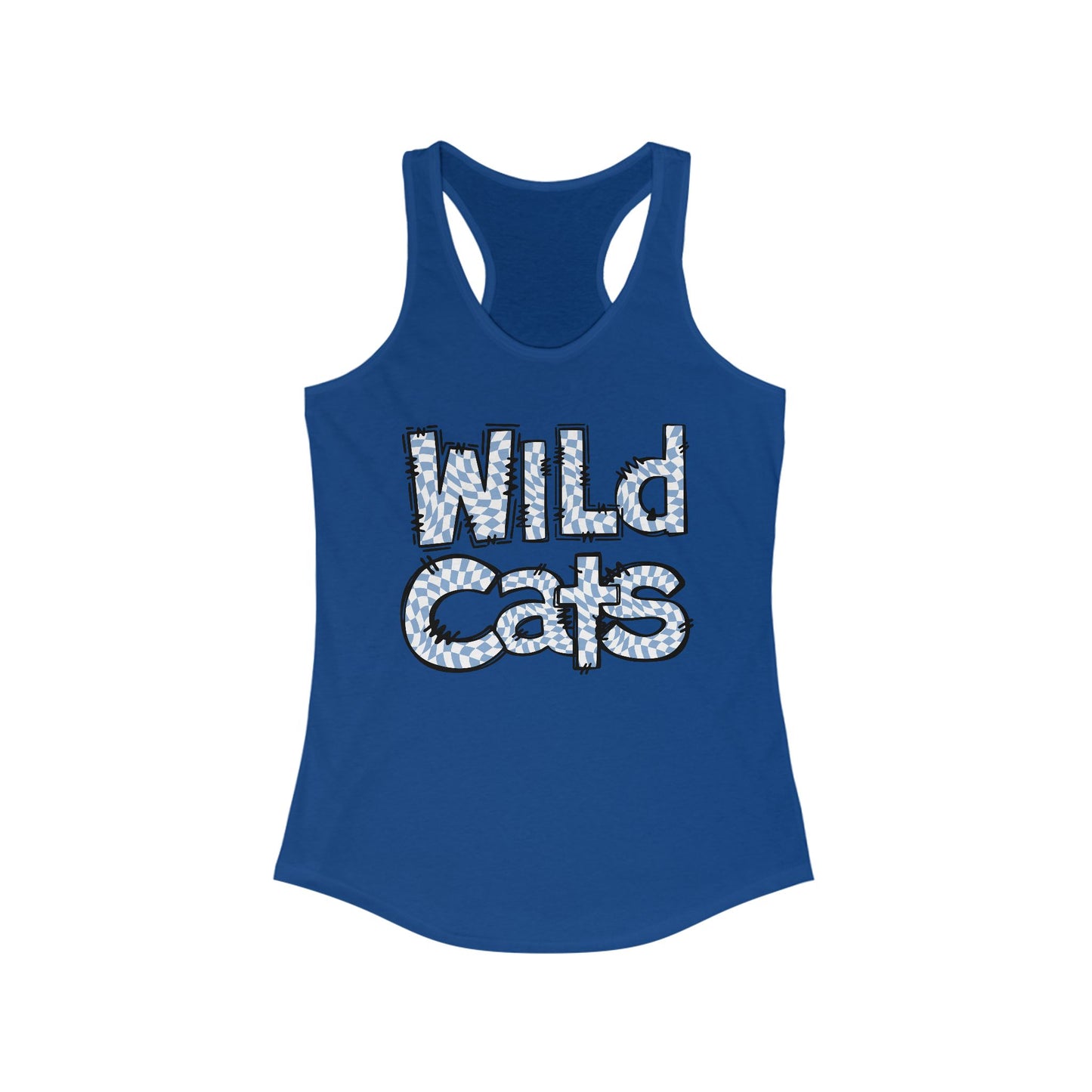 SAMS Wildcats Heart Racerback Tank - Perfect for Summer, Sports, Gifts, Casual Wear, College Events, Team Spirit