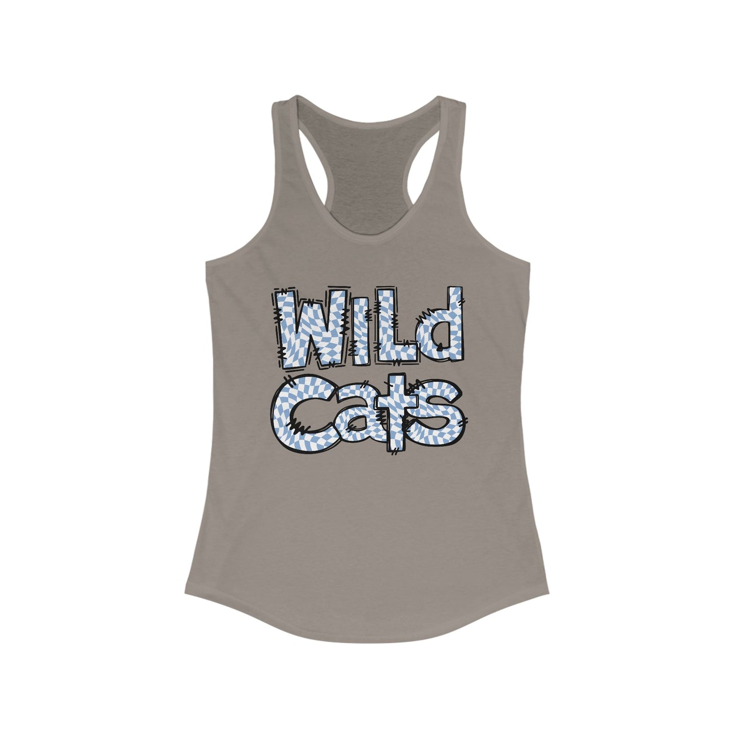 SAMS Wildcats Heart Racerback Tank - Perfect for Summer, Sports, Gifts, Casual Wear, College Events, Team Spirit