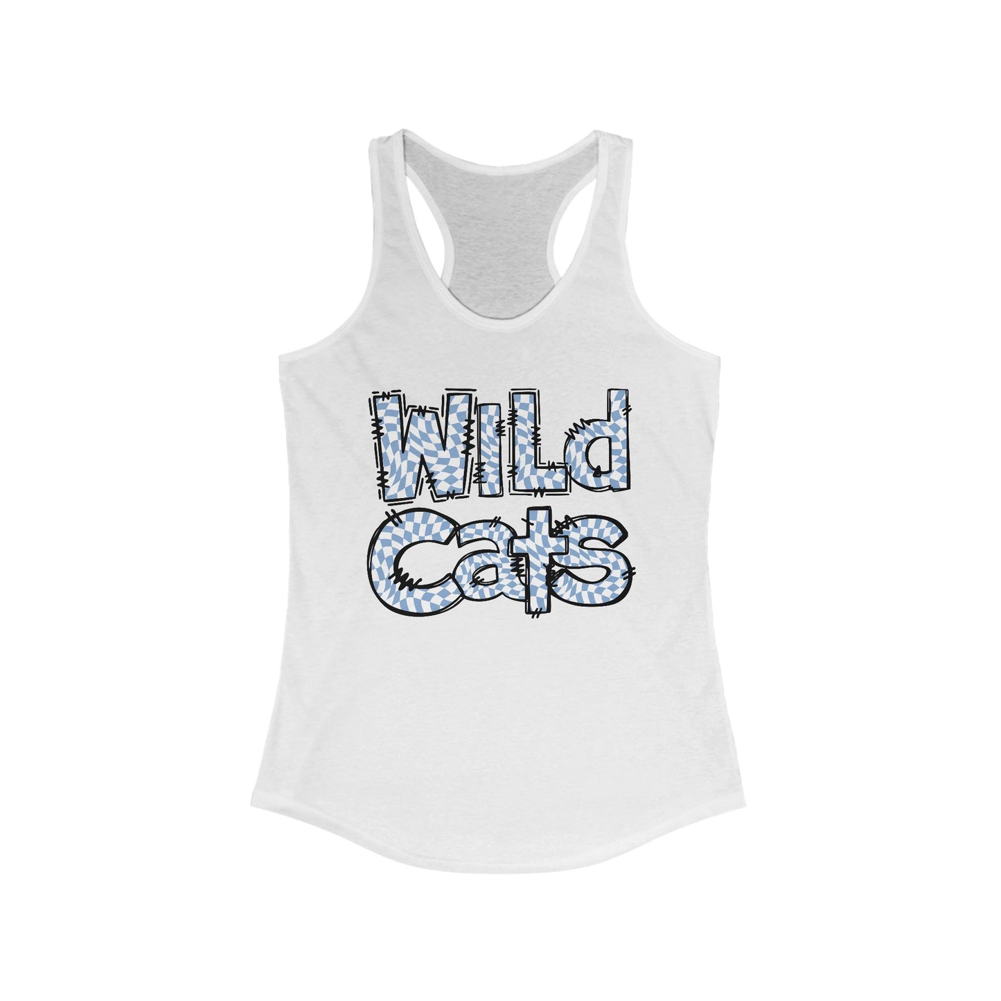 SAMS Wildcats Heart Racerback Tank - Perfect for Summer, Sports, Gifts, Casual Wear, College Events, Team Spirit