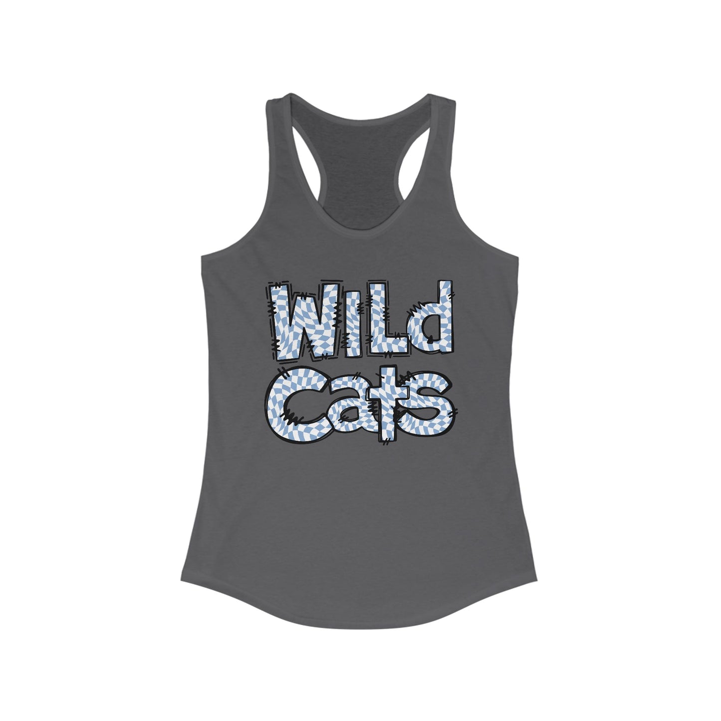 SAMS Wildcats Heart Racerback Tank - Perfect for Summer, Sports, Gifts, Casual Wear, College Events, Team Spirit