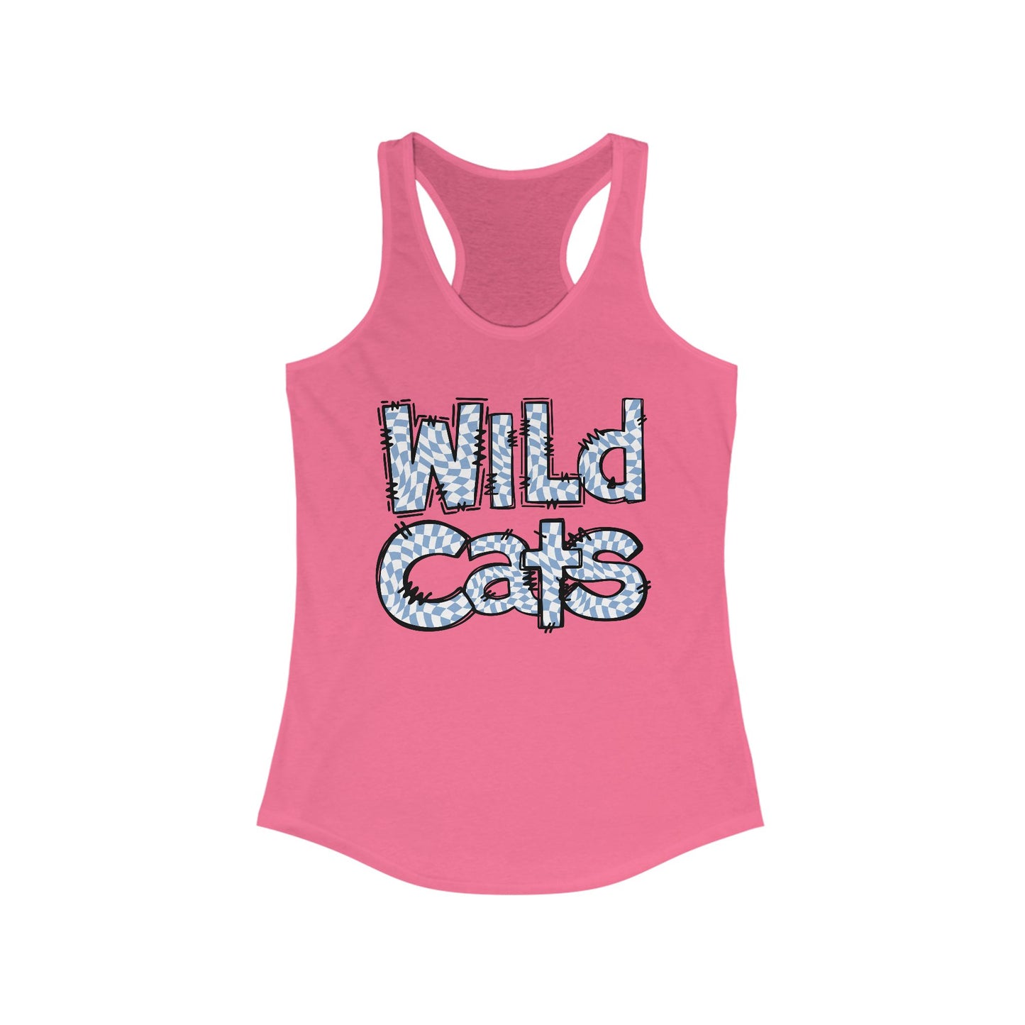 SAMS Wildcats Heart Racerback Tank - Perfect for Summer, Sports, Gifts, Casual Wear, College Events, Team Spirit