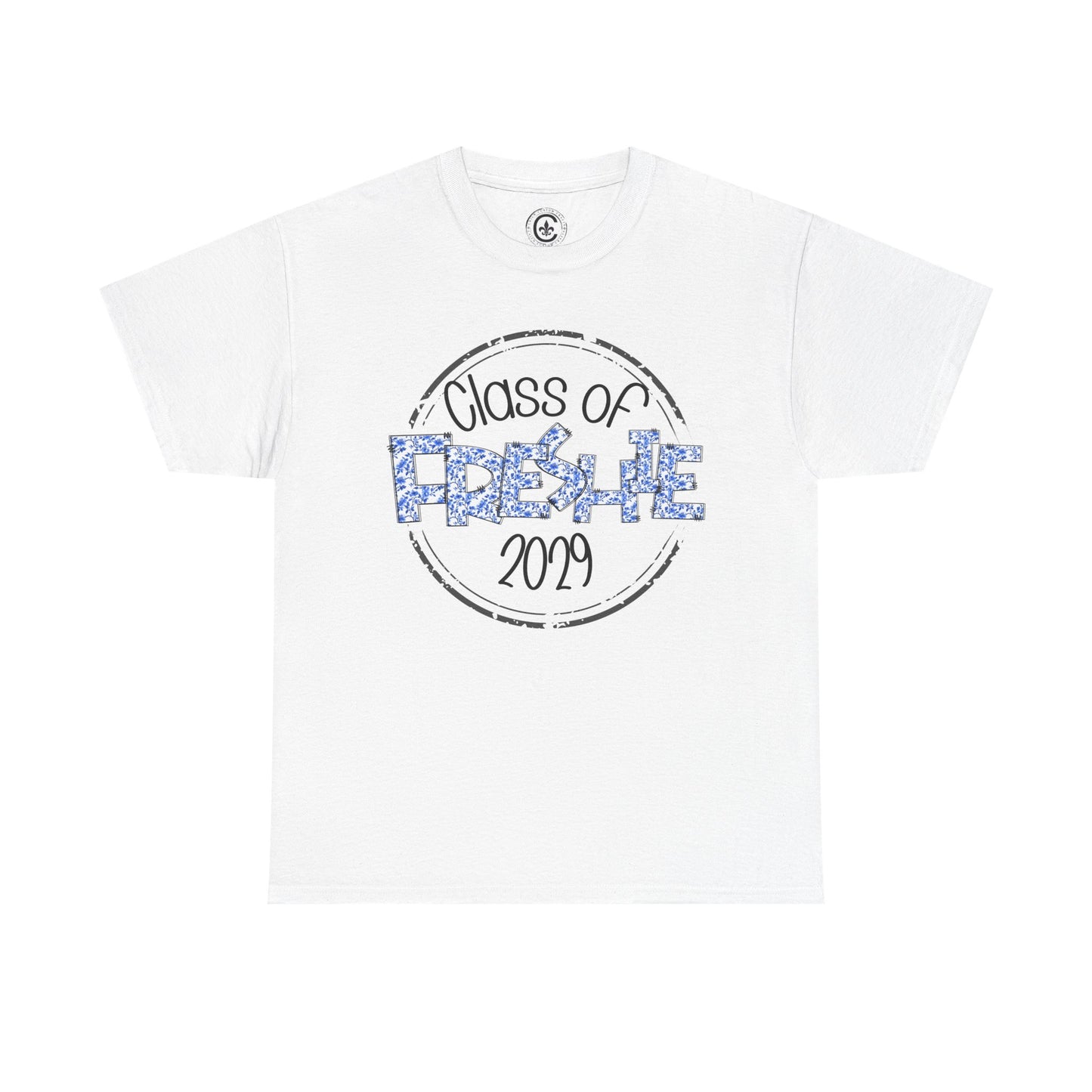 Freshie Class of 2029 Heavy Cotton Tee, Graduation Shirt, Unisex T-Shirt, School Spirit Wear, Freshman Celebration