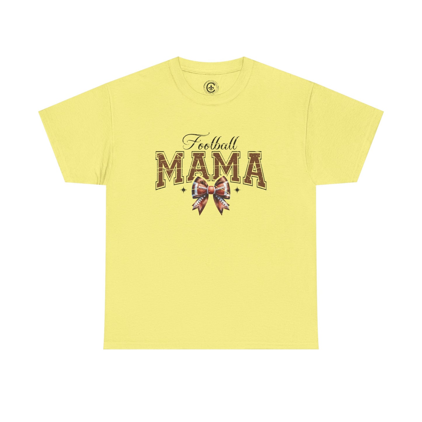 Football Mama Unisex Heavy Cotton Tee | Perfect for Game Day, Sports Events, Gifts for Moms, Casual Wear, Tailgate Parties