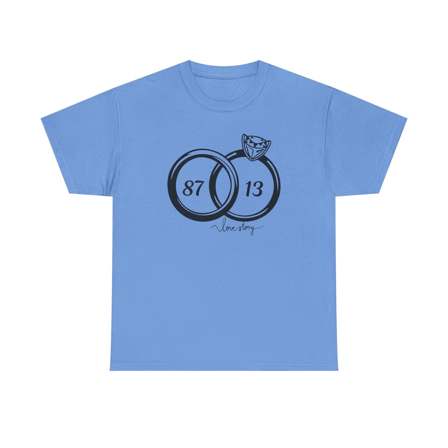 Wedding of the Century, 87 & 13, It's a Love Story Unisex Heavy Cotton Tee,