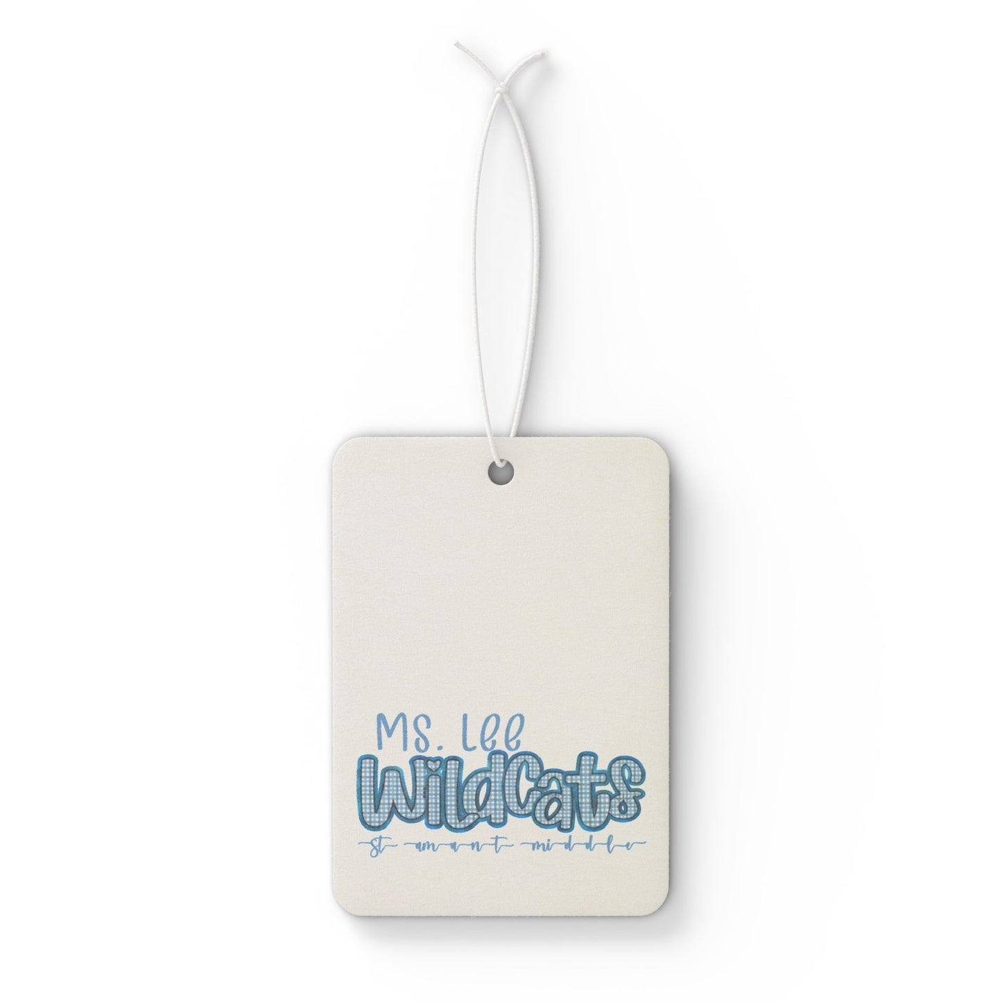 Personalized, St Amant Middle Wildcats Car Air Freshener with Custom Design, Cute Home Fragrance Tag, Unique Gift for Car Lovers,
