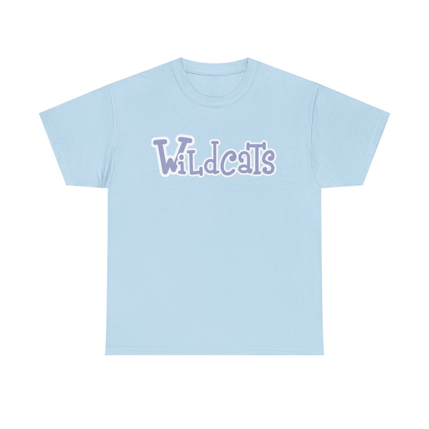 Blue Wildcats Unisex Tee, Cute Cotton Shirt, School Spirit Apparel