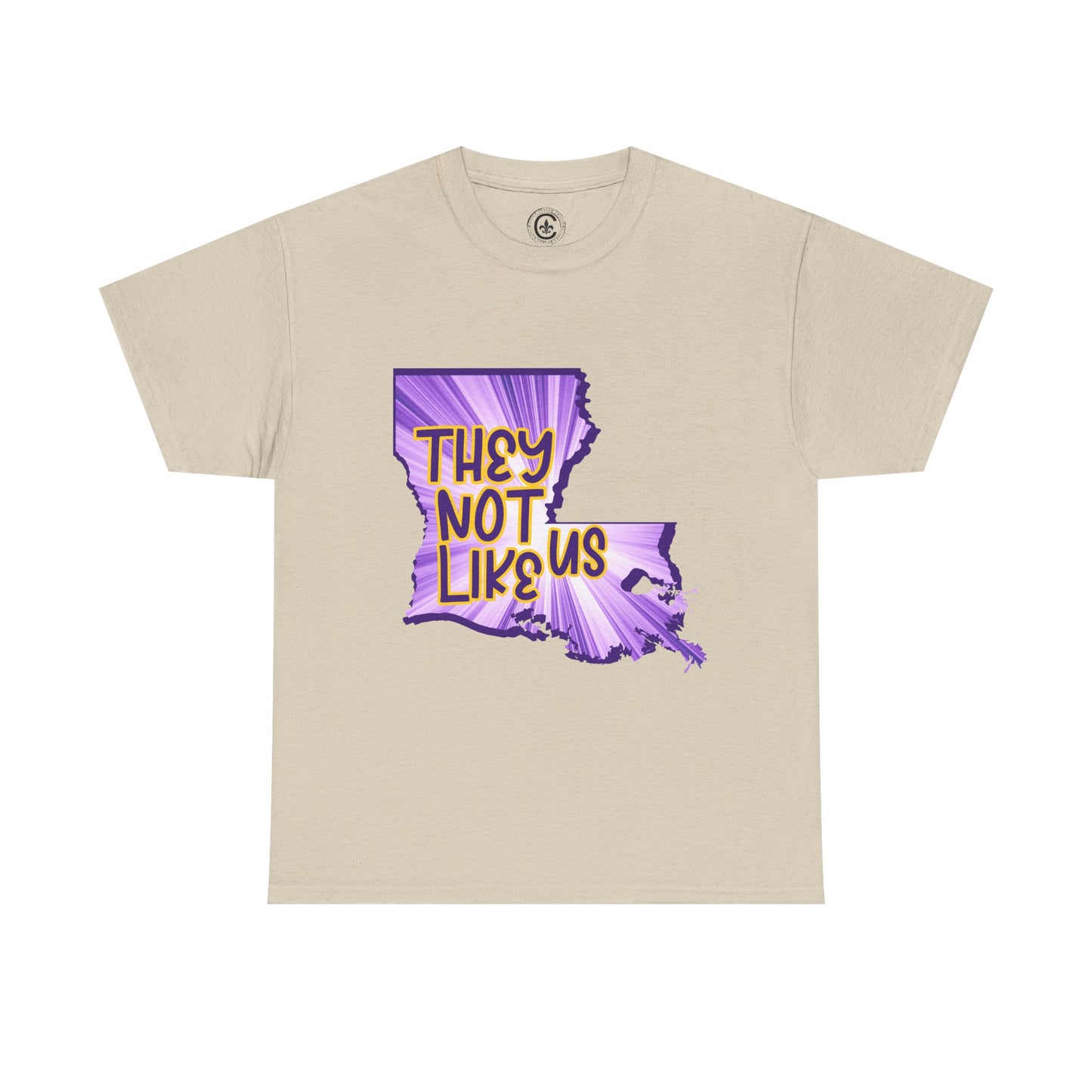 Louisiana Pride Unisex Heavy Cotton Tee | They Not Like Us, Southern Statement Shirt, Gift for Locals, Casual Wear, Streetwear