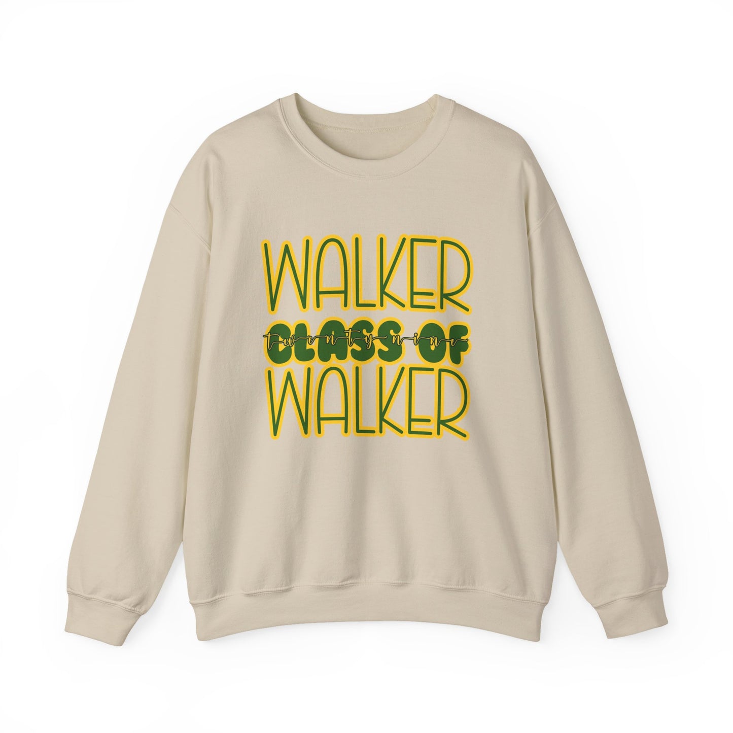 Class of 29 Crewneck Sweatshirt, Walker, Louisiana, Wildcats, Stacked Walker