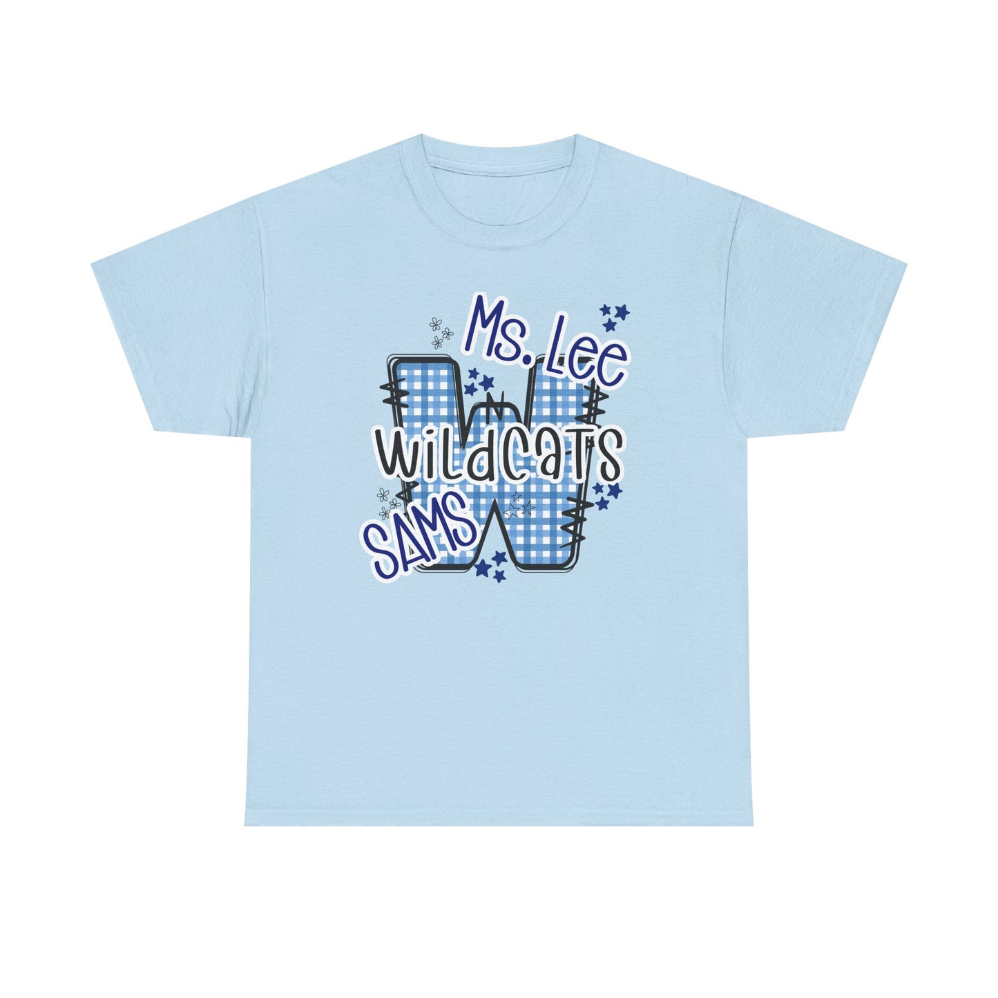 Personalized, SAMS Wildcats, Whimsical on a Unisex Tshirt, St Amant Middle School