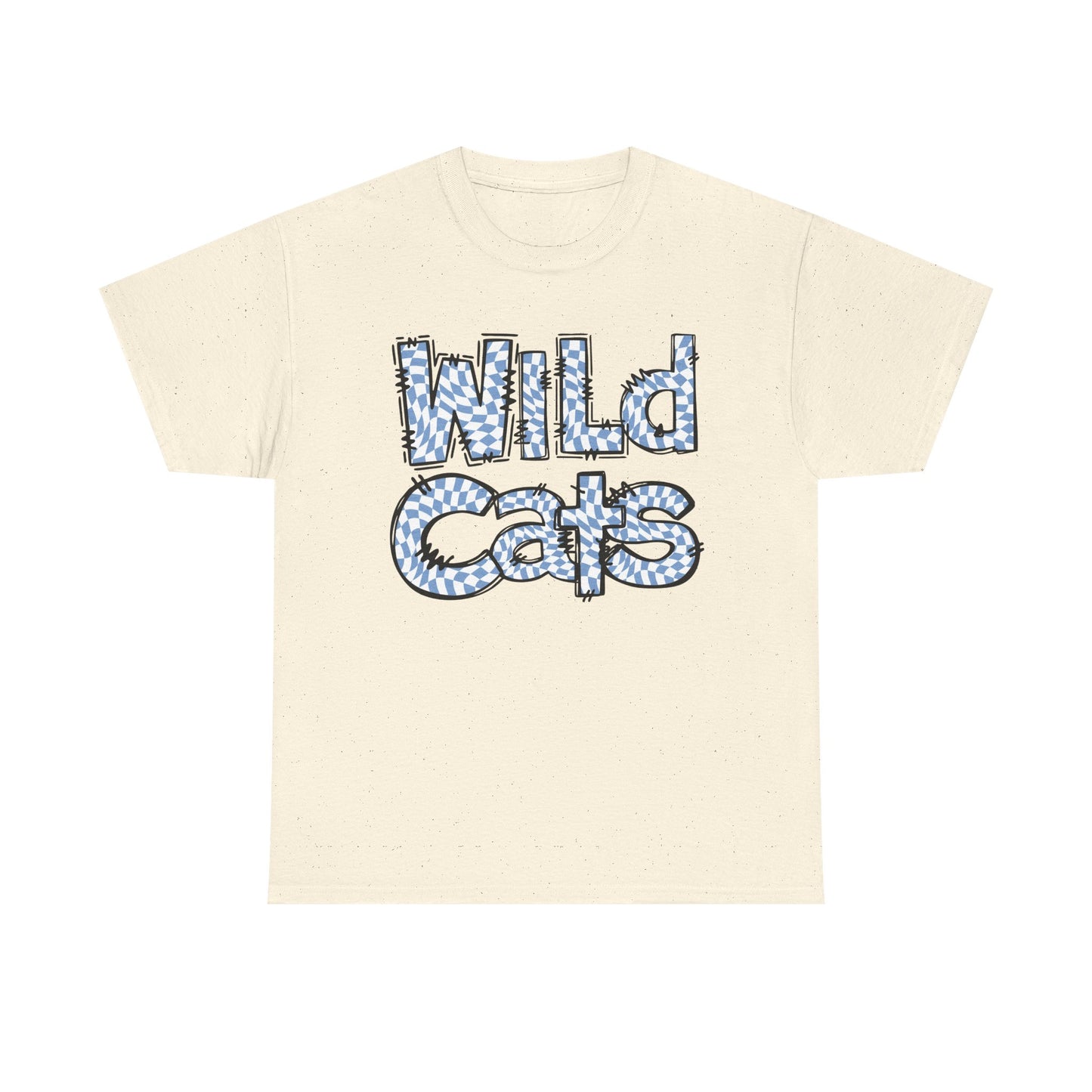 St Amant Blue Wildcats Love Unisex Tee, Cute Cotton Shirt, School Spirit Apparel, Family Gatherings, Casual Wear, Gift for Students, Personalized Designs