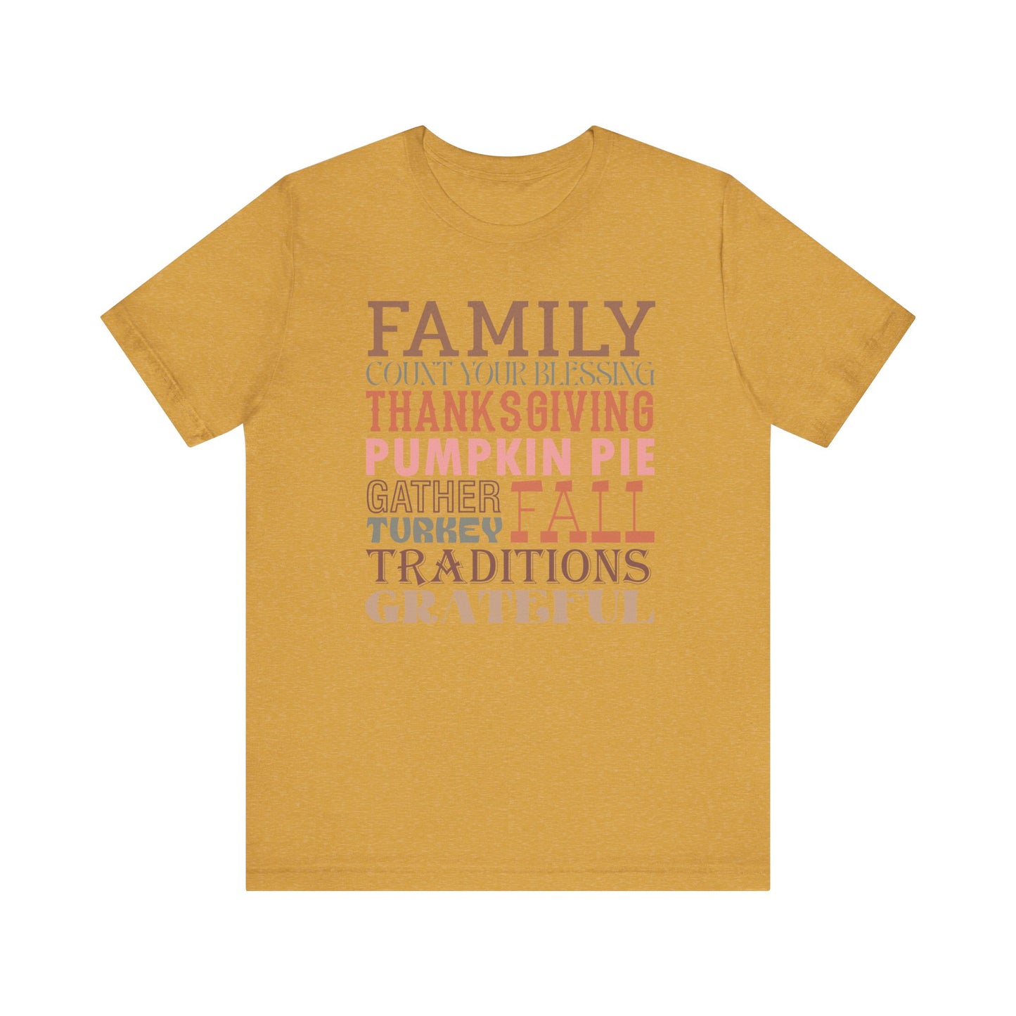Thankful Family Thanksgiving Tee