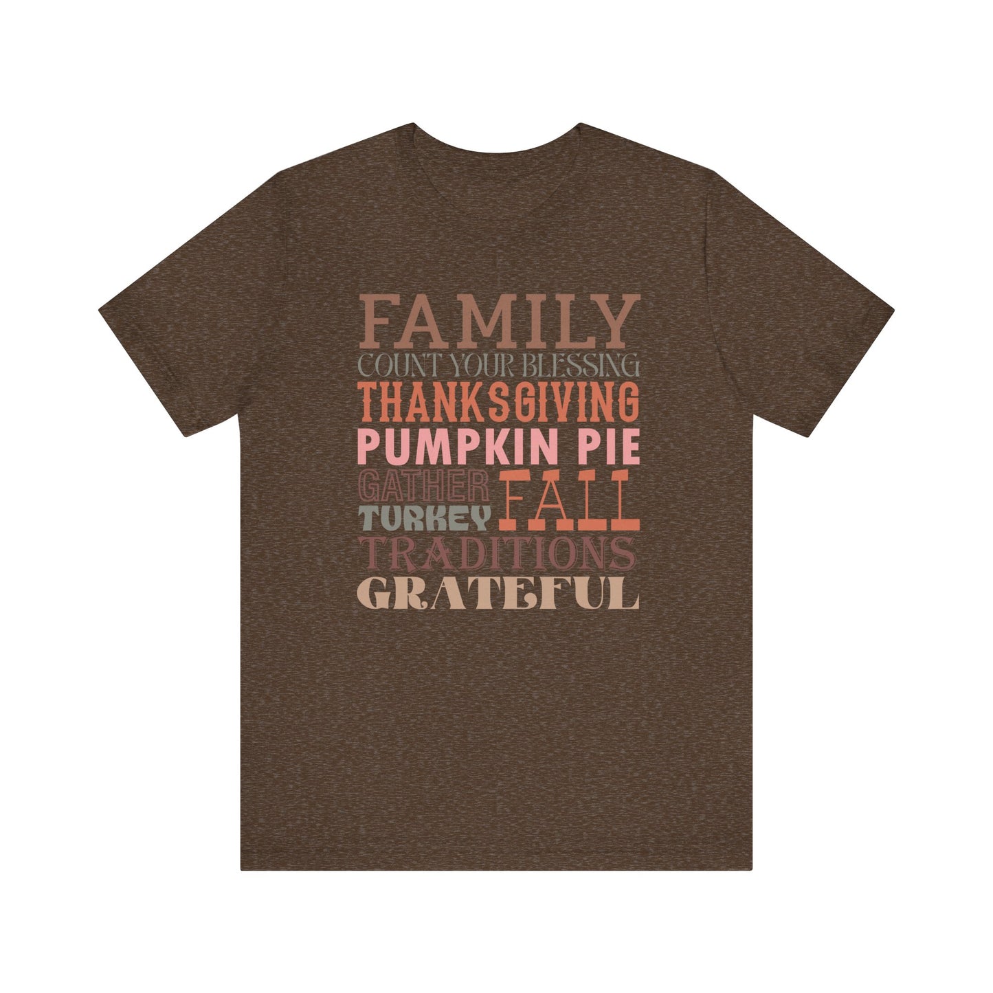 Thankful Family Thanksgiving Tee