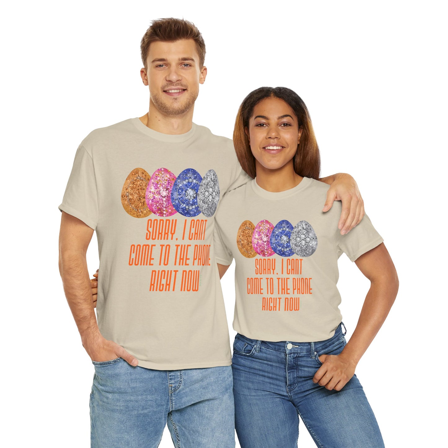 Sorry, I can't come to the phone right now, easter eggs - Unisex Heavy Cotton T-Shirt Music Lover Shirt, TS12 12 Swiftie