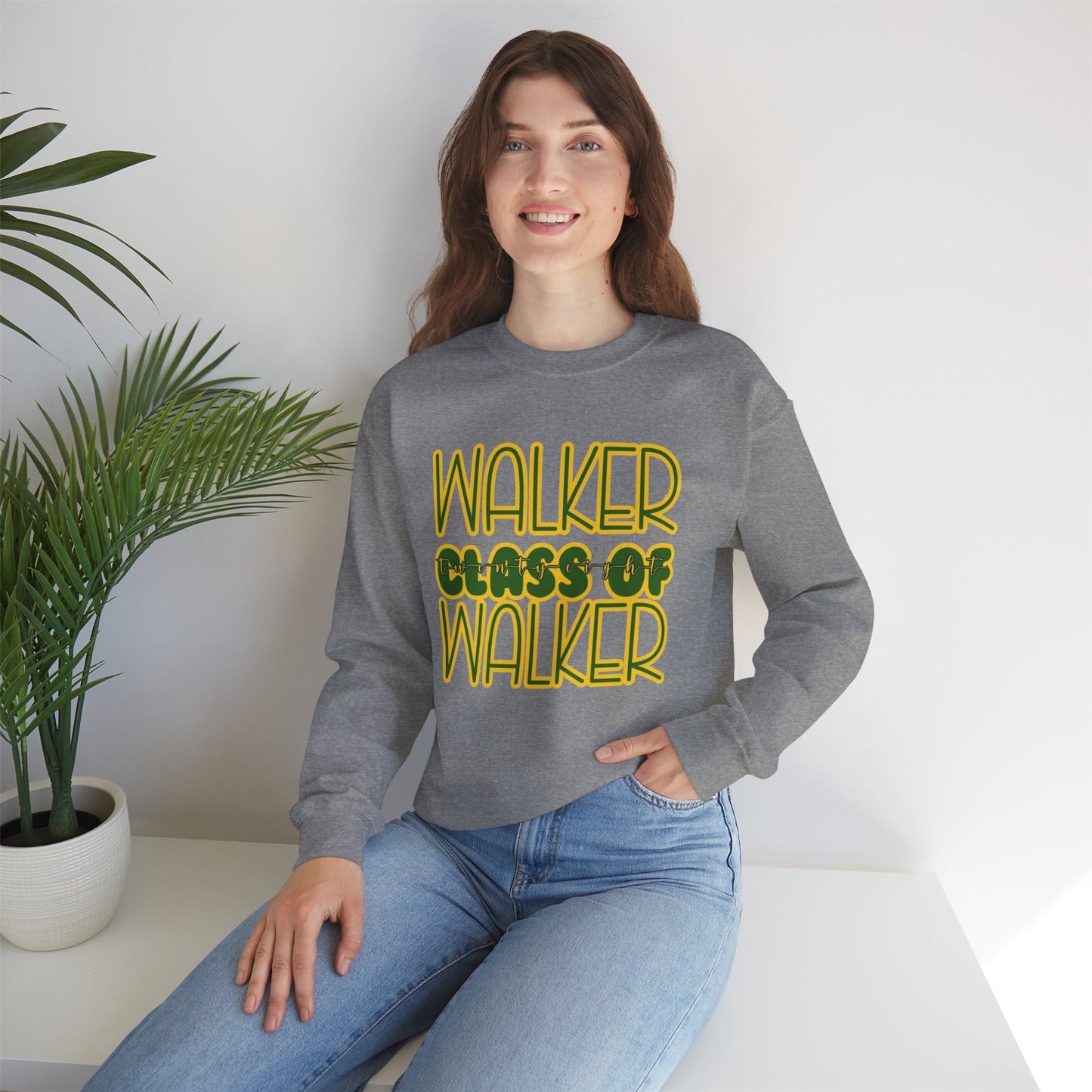 Copy of Class of 28 Crewneck Sweatshirt, Walker, Louisiana, Wildcats, Stacked Walker