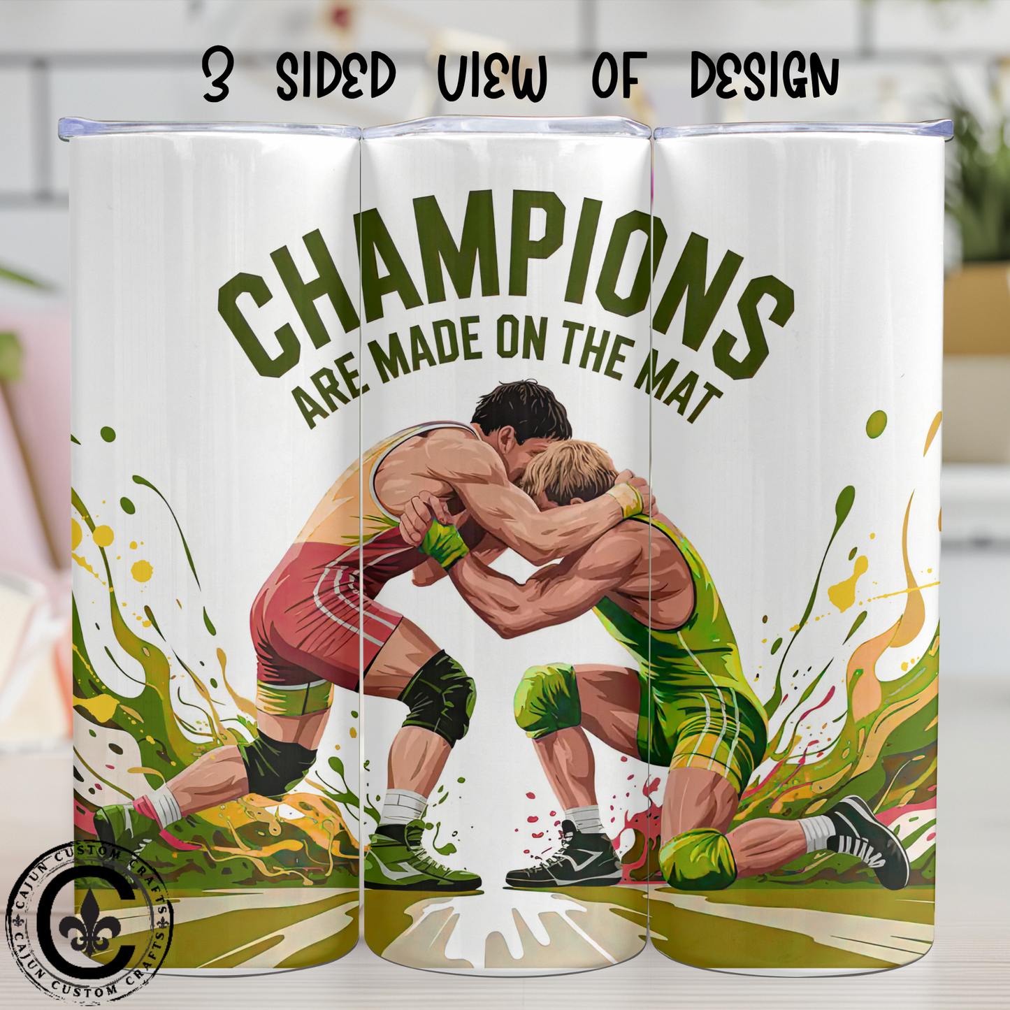 The Mat, Wrestling 20oz Stainless tumbler