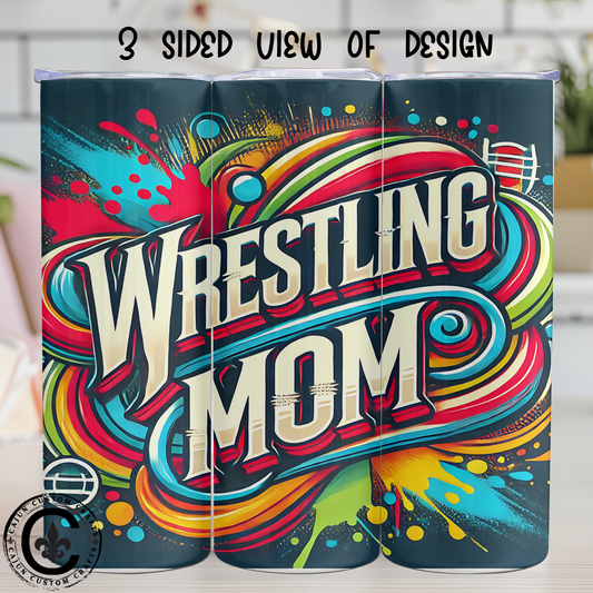 Wrestling Mom 20oz Stainless tumbler