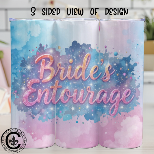 Bride's Entourage 20oz Skinny Tumbler