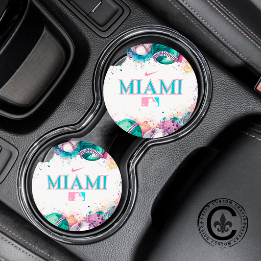 Miami Rec Team Car Coasters, style 2