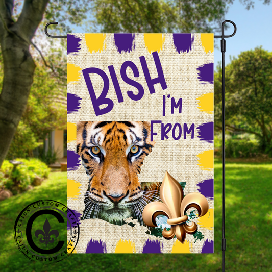 Personalized I'm From Louisiana, Yard Garden Flag