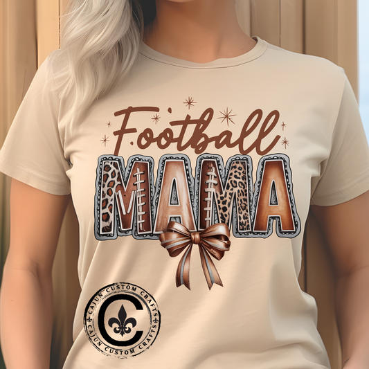 Football Mama Tee, Unisex Short Sleeve Shirt for Sports Moms, Cute Gift for Game Day, Football Season Apparel