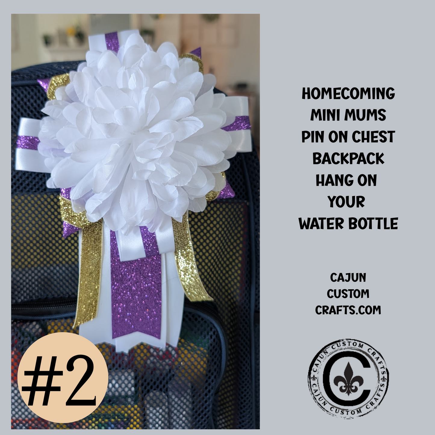 Premade, cheer garter, Homecoming, School Spirit, Mums, Mini, Backpack, Tumbler, Lapel Sized