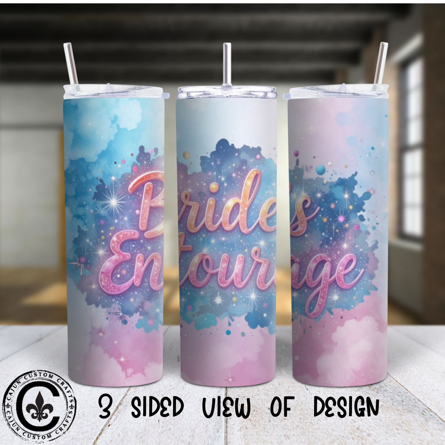 Bride's Entourage 20oz Skinny Tumbler