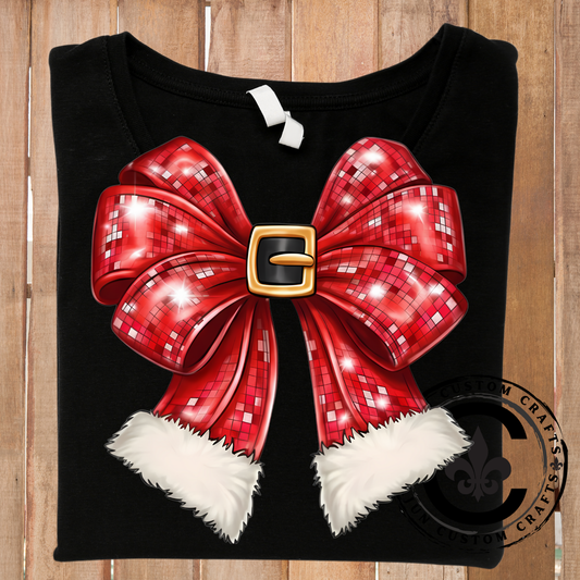 Santa Belt Bow - DTF or Sublimation Transfer