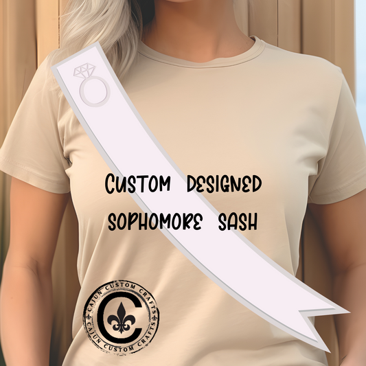 Personalized Walker High Sophomore sash.