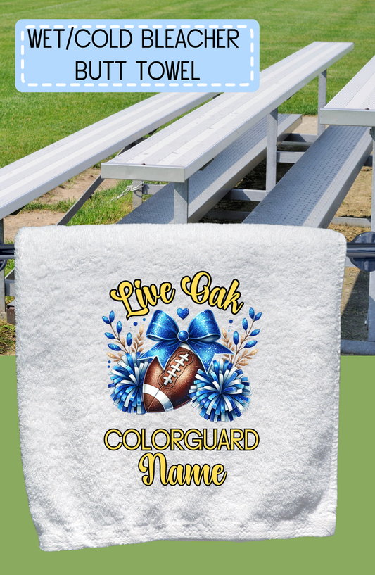Personalized, Bleacher/Sweat Towels for your face or those  Hot, Wet, Cold Bleachers, Colorguard, Mom, Dad, Sweat