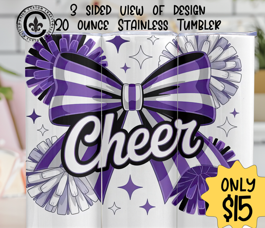 Cheer, Cheerleader 20 ounce stainless tumbler