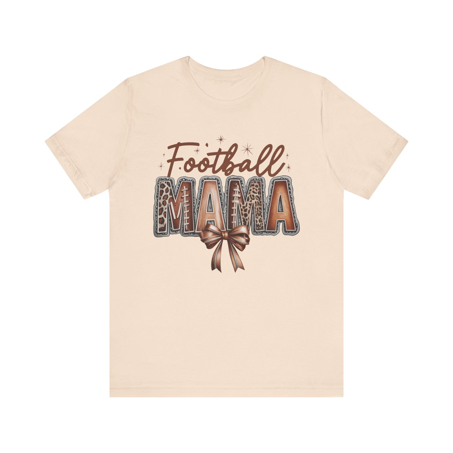 Football Mama Tee, Unisex Short Sleeve Shirt for Sports Moms, Cute Gift for Game Day, Football Season Apparel