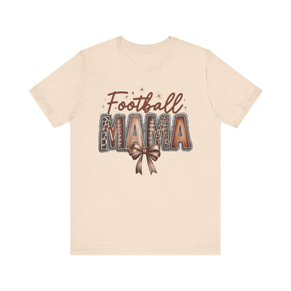 Football Mama Tee, Unisex Short Sleeve Shirt for Sports Moms, Cute Gift for Game Day, Football Season Apparel