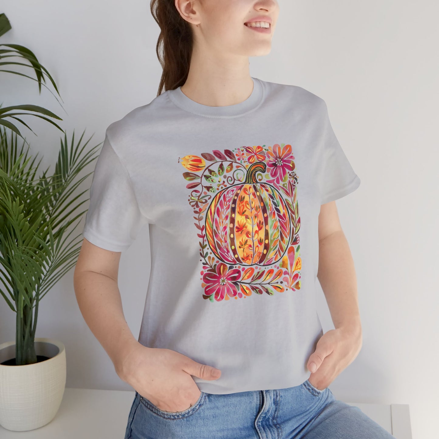Autumn Pumpkin Tee, Cute Fall Shirt, Seasonal Shirt, Halloween Apparel, Thanksgiving Outfit, Cozy Autumn Vibes