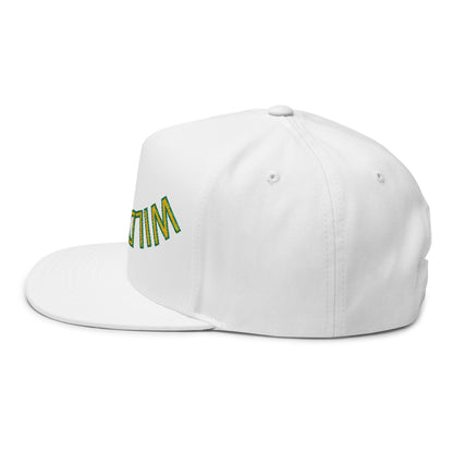 Upside down Wildcats, Embroidered Flat Bill Cap - Wildcats, Urban Streetwear Hat, Cool Summer Accessory, Gift for Him/Her, Trendy Headwear