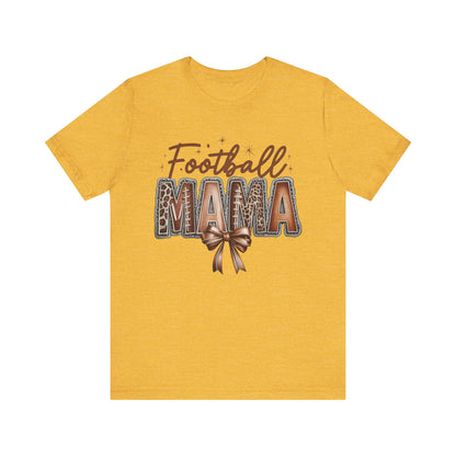 Football Mama Tee, Unisex Short Sleeve Shirt for Sports Moms, Cute Gift for Game Day, Football Season Apparel
