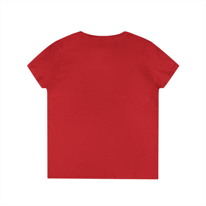 Vibrant Graphic Tee, Ladies' V-Neck T-Shirt, Fun Casual Wear, Perfect for Gifts, Everyday Style, BISH I'M FROM Louisiana