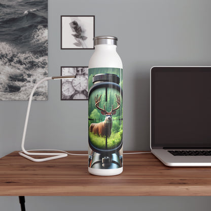 Hunting-Themed Slim Water Bottle | Outdoor Adventure Gear, Hydration Gift for Hunters, Sports Bottle, Camping Accessories