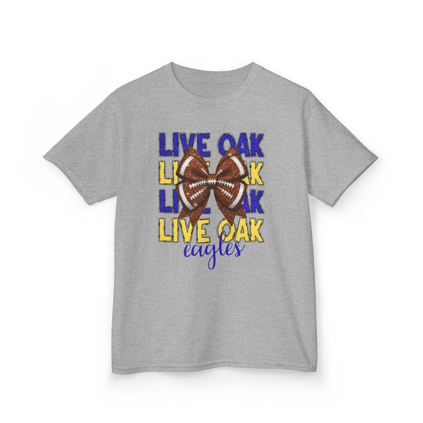Live Oak Eagles Football Tee for Kids, Youth Sports Shirt, Fun Game Day Outfit, Birthday Gift, Team Spirit Apparel, Family Sportswear