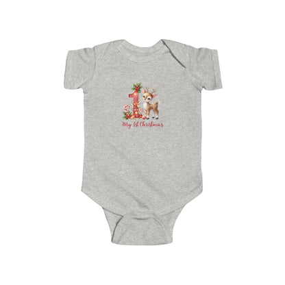 Cute Baby Christmas Bodysuit, First Christmas Outfit, Infant Holiday Apparel, Baby Shower Gift, Christmas Onesie