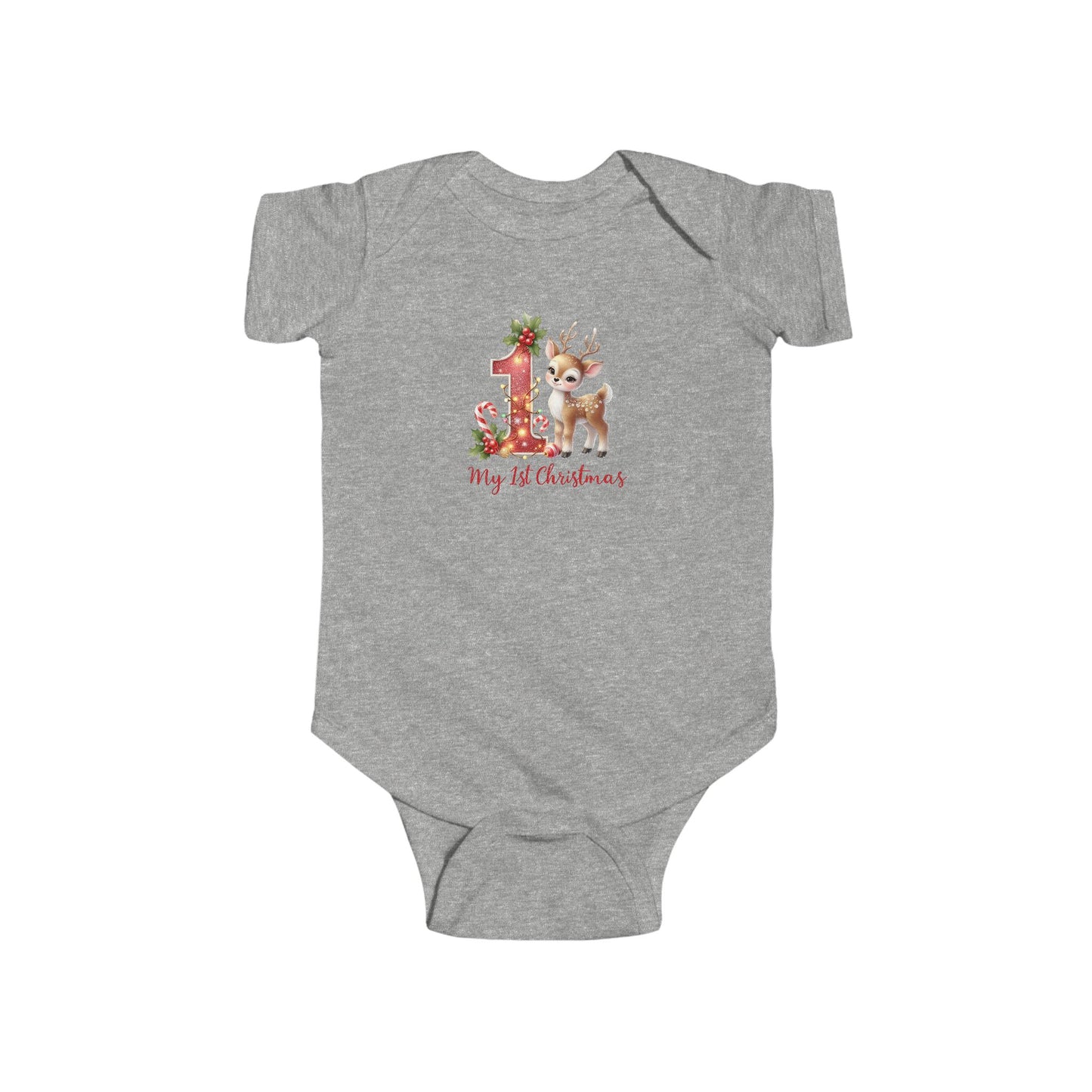 Cute Baby Christmas Bodysuit, First Christmas Outfit, Infant Holiday Apparel, Baby Shower Gift, Christmas Onesie