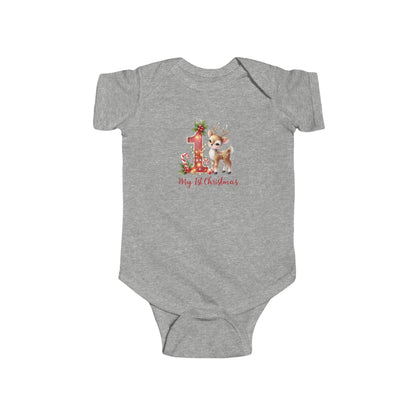 Cute Baby Christmas Bodysuit, First Christmas Outfit, Infant Holiday Apparel, Baby Shower Gift, Christmas Onesie