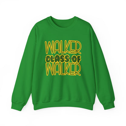 Class of 29 Crewneck Sweatshirt, Walker, Louisiana, Wildcats, Stacked Walker