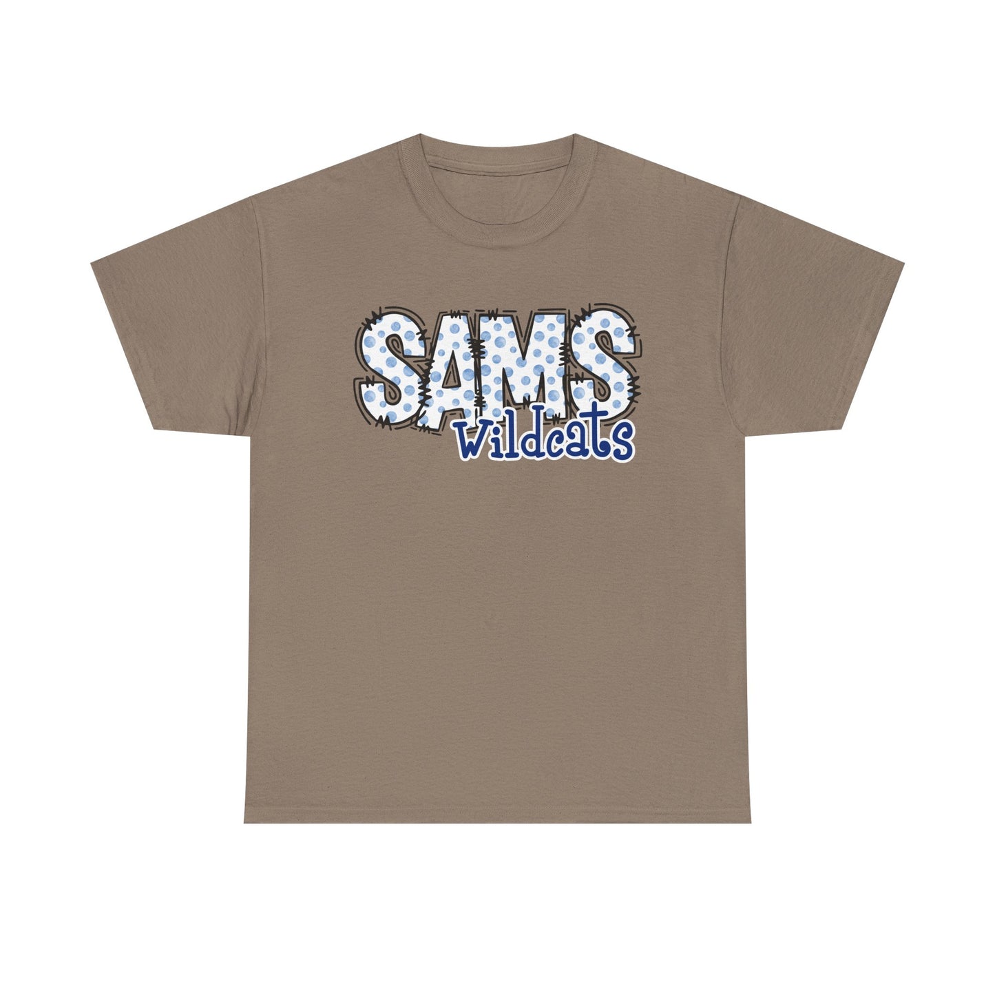 SAMS Wildcats, Whimsical on a Unisex Tshirt, St Amant Middle School