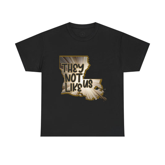 Louisiana Pride Unisex Heavy Cotton Tee | They Not Like Us, Southern Statement Shirt, Gift for Locals, Casual Wear, Streetwear