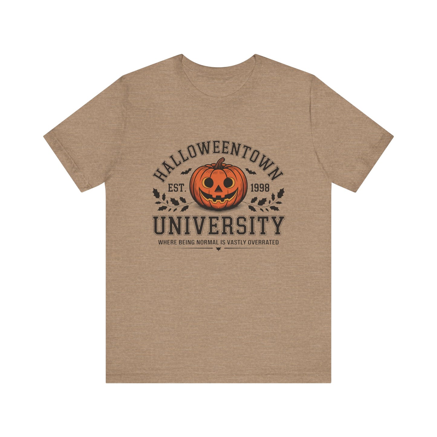 Halloween Pumpkin University Tee, spooky, fall