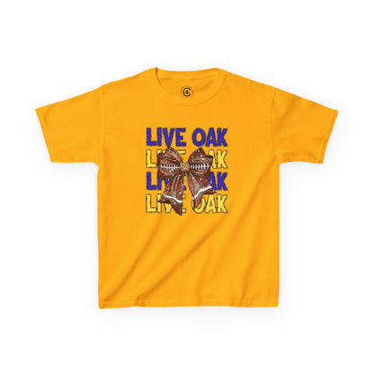 Live Oak Eagles Football Tee for Kids, Youth Sports Shirt, Fun Game Day Outfit, Birthday Gift, Team Spirit Apparel, Family Sportswear