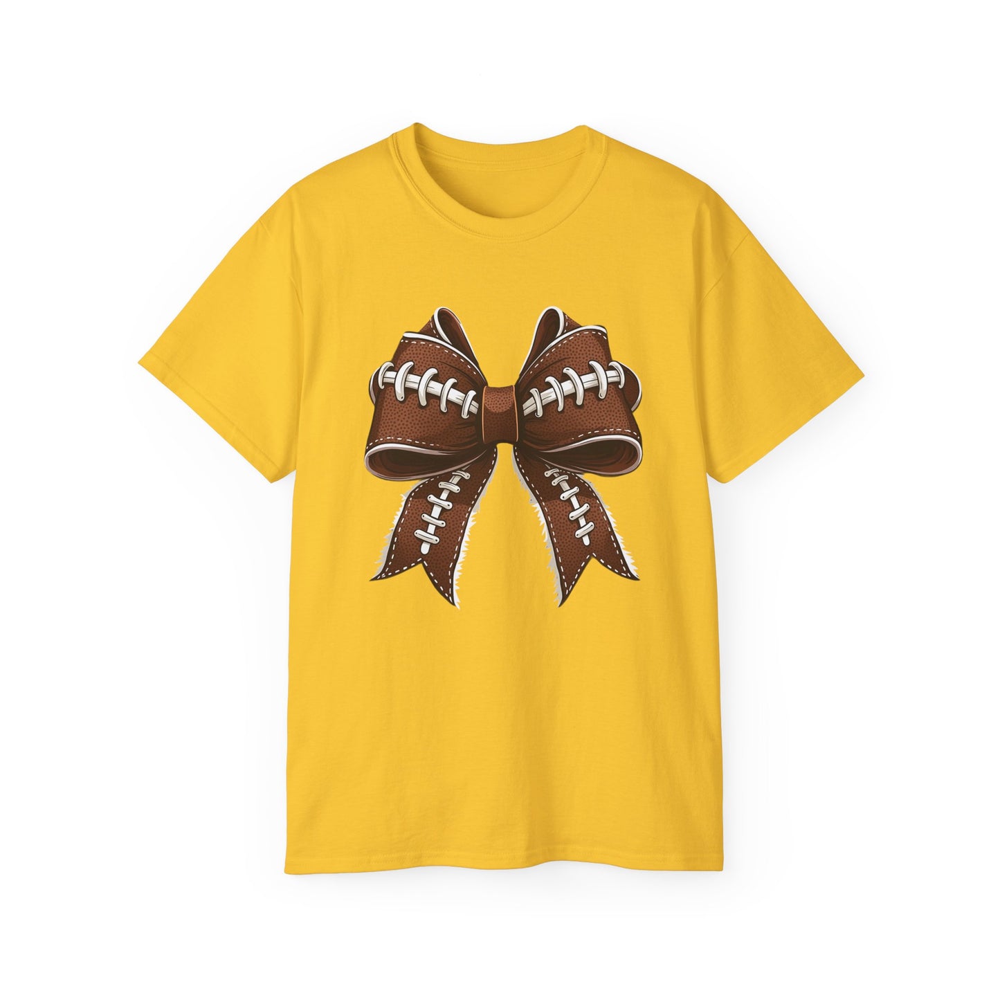 LSU Gold Day,  Football bow, Tee, Cute Football T-Shirt, Gift for Sports Lovers, Unique Football Apparel, Casual Everyday Wear