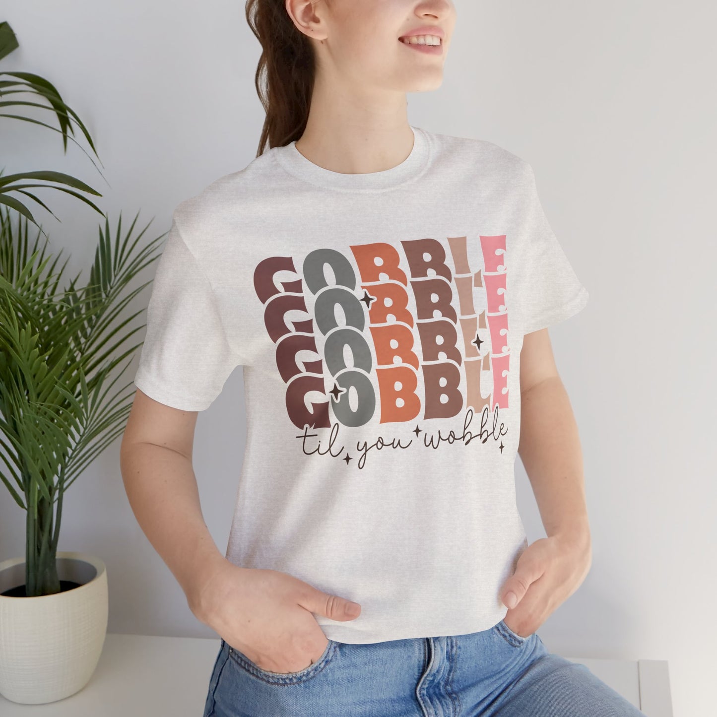 Thanksgiving Gobble Tee, Unisex Short Sleeve Shirt