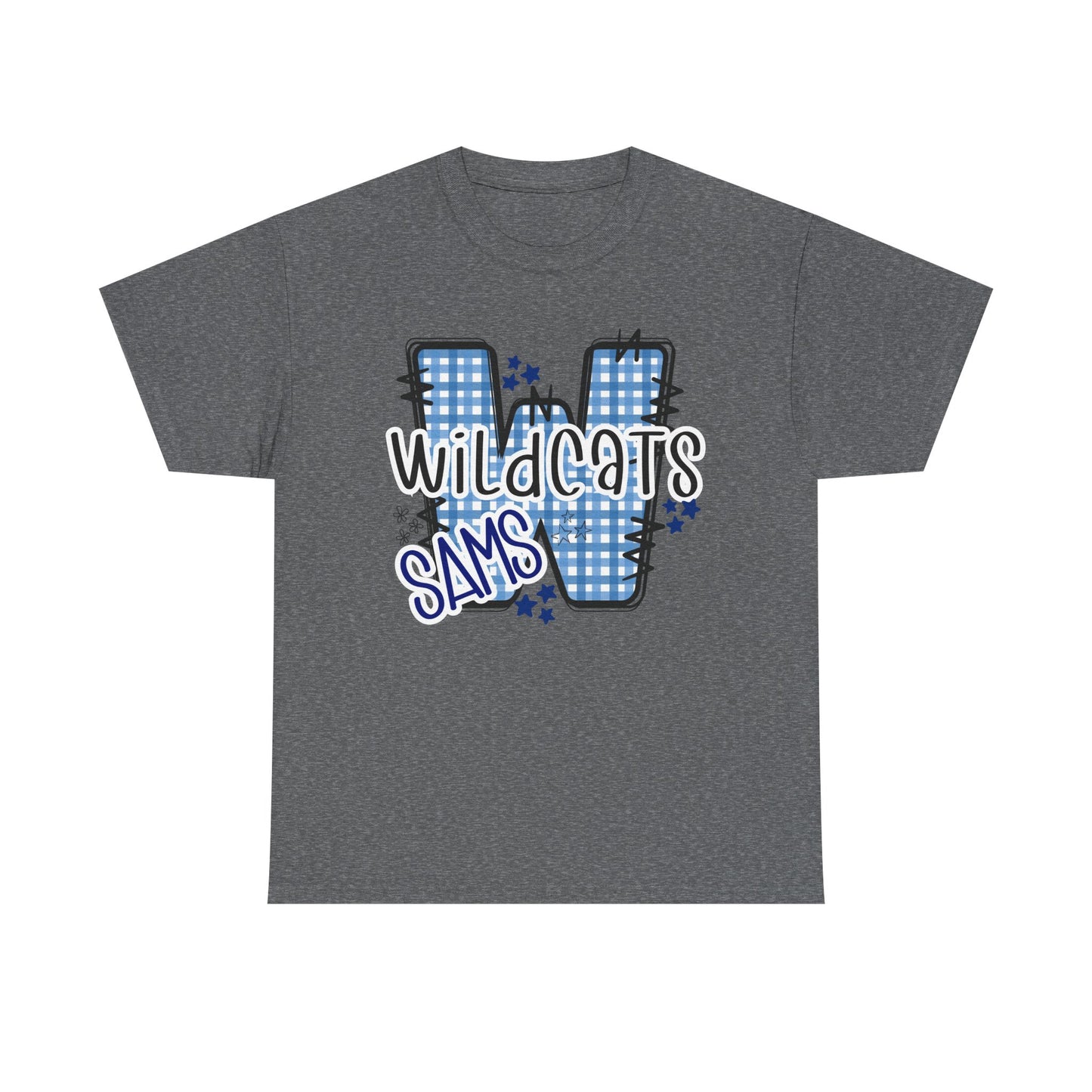 SAMS Wildcats, Whimsical on a Unisex Tshirt, St Amant Middle School