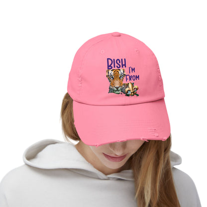 I'm from Louisiana, Unisex Distressed Cap, Baton Rouge, Tigers